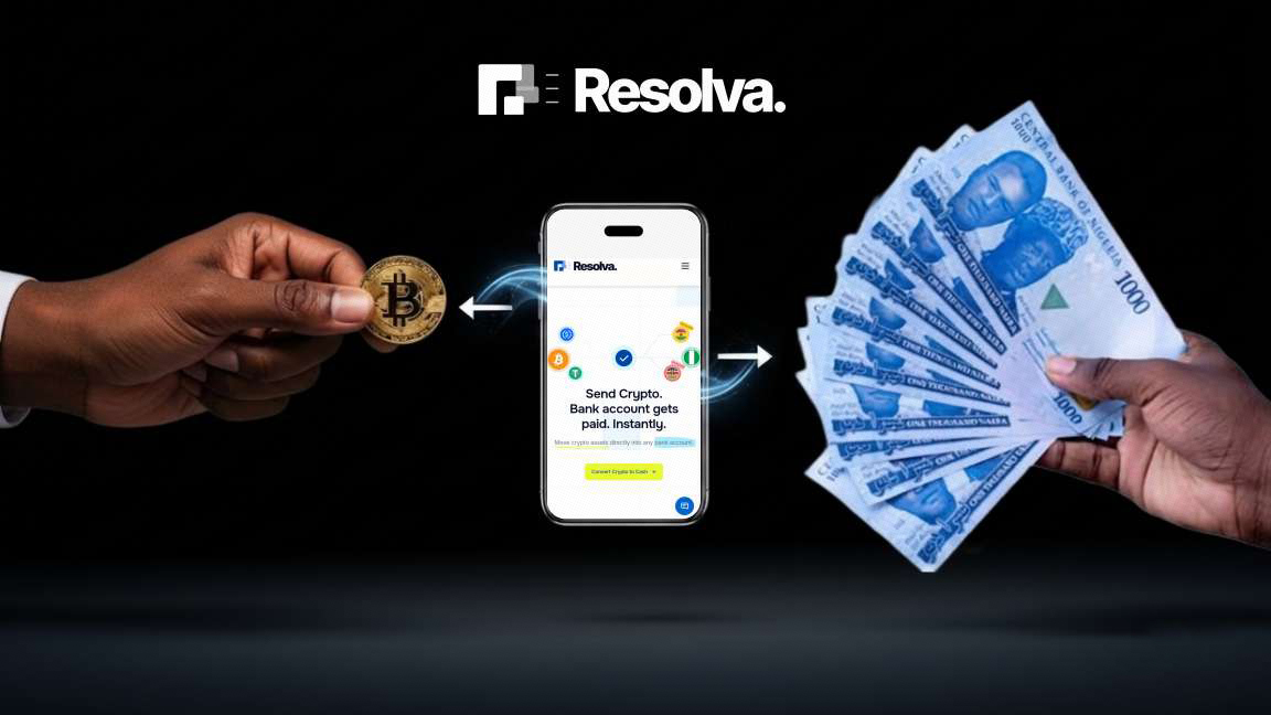 crypto to bank transfers with Resolva