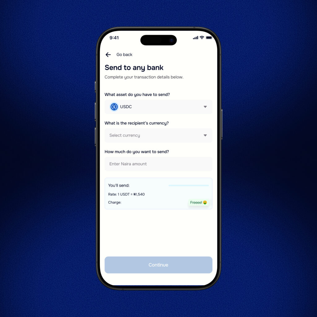 how to send bank transfers to anyone with crypto