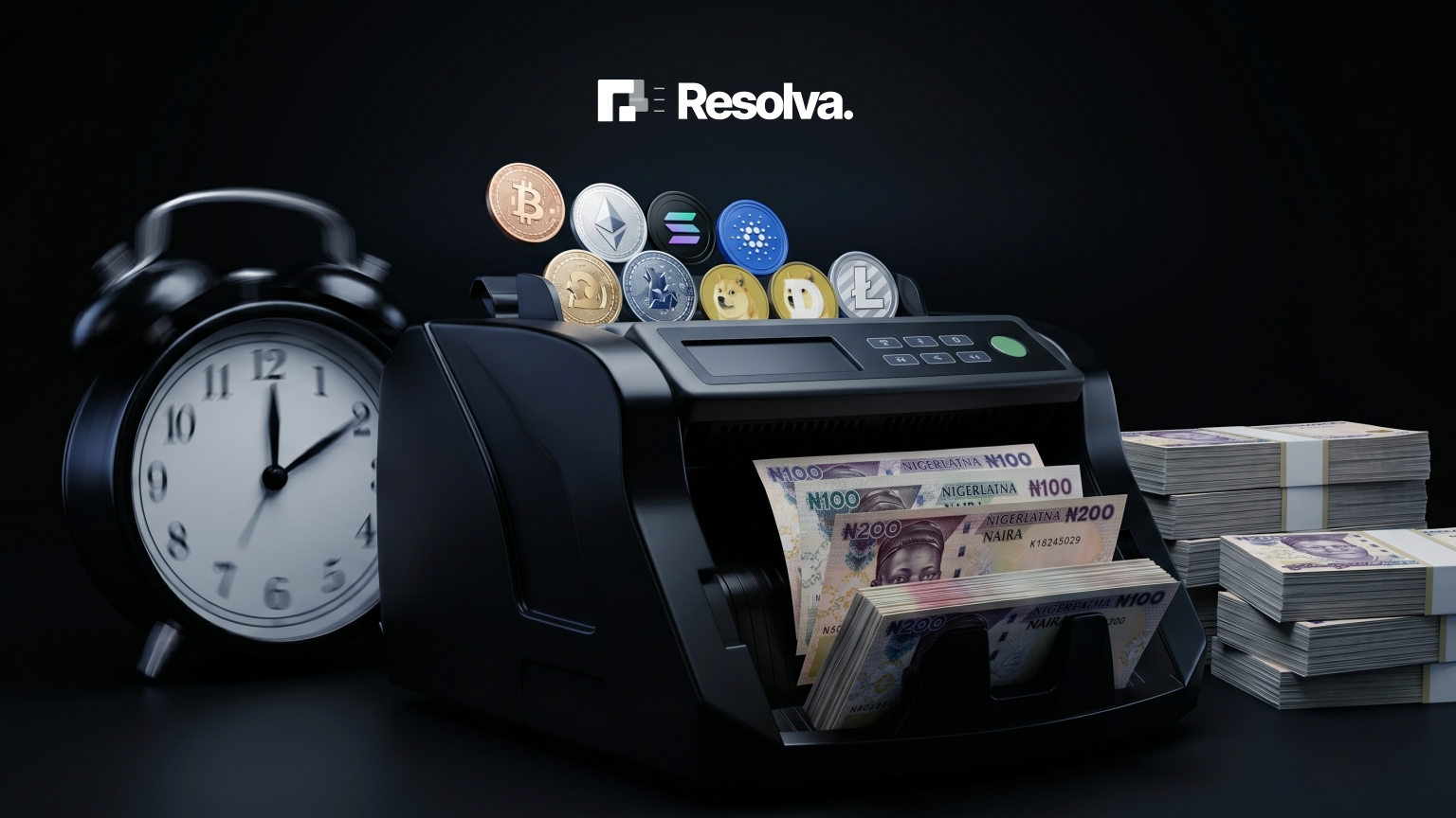 Convert crypto to naira instantly with resolva app