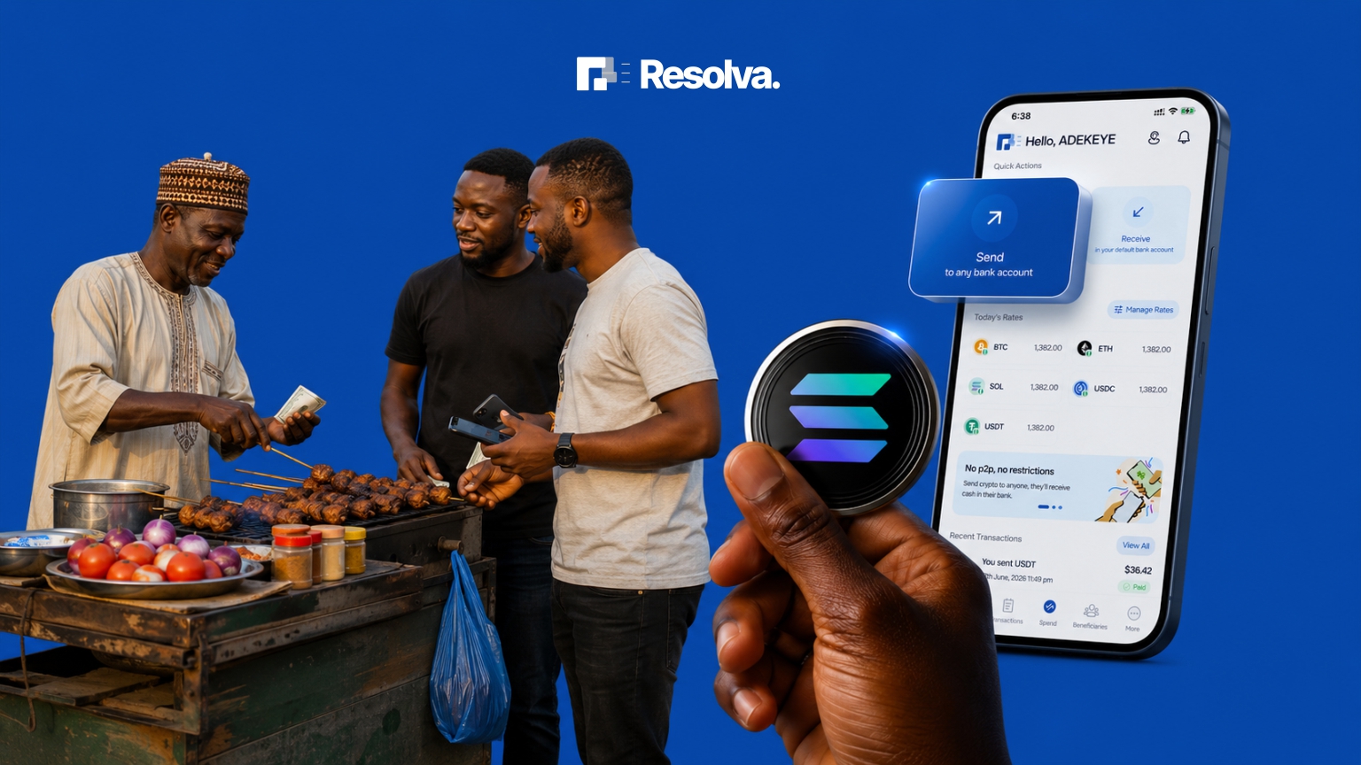 Spend Solana in Nigeria with Resolva